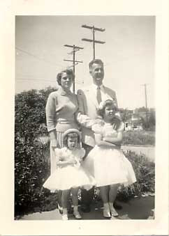 Alta & Wayne, Linda & Carole - c. 1956